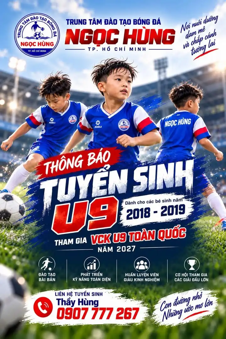 Tuyển sinh U8 : 2018 - 2019 tham dự VCK U9 toàn quốc năm 2027 và đào tạo cho Thể Công Viettel . Được huấn luyện theo giá...